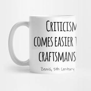 Criticism & Craftsmanship, Zeuxis 5th Century BCE Mug